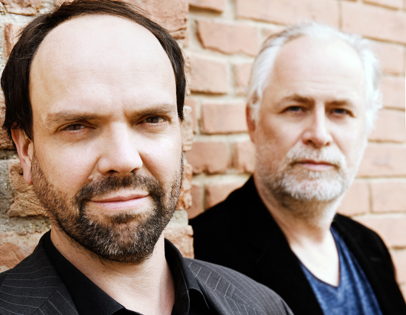 Die Mitglieder von Maschek: Stachel und Hörmanseder